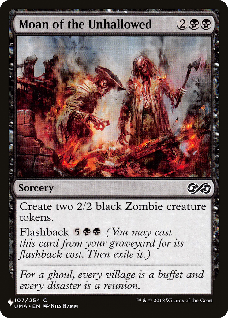 Image of Moan of the Unhallowed [The List]