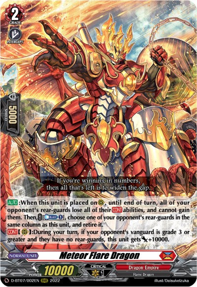 Image of Meteor Flare Dragon (D-BT07/002EN) [Raging Flames Against Emerald Storm]