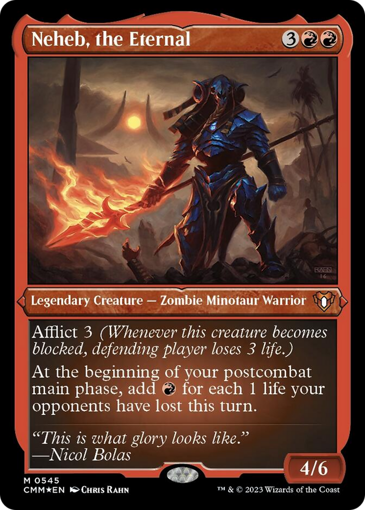 Image of Neheb, the Eternal (Foil Etched) [Commander Masters]