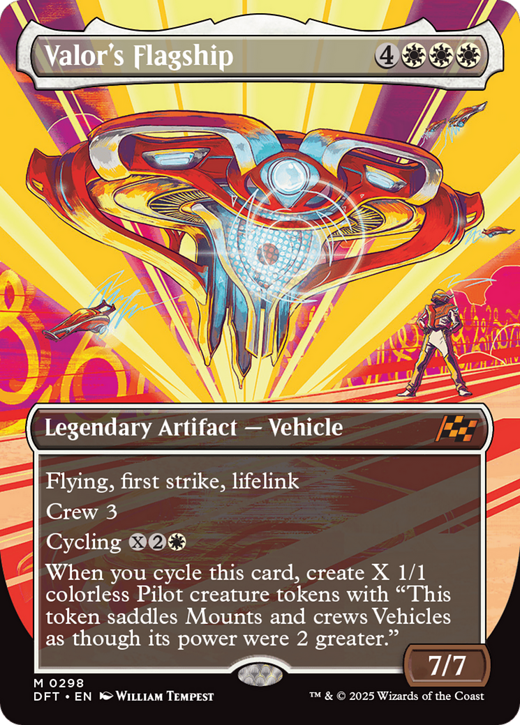 Image of Valor's Flagship (Borderless) [Aetherdrift]