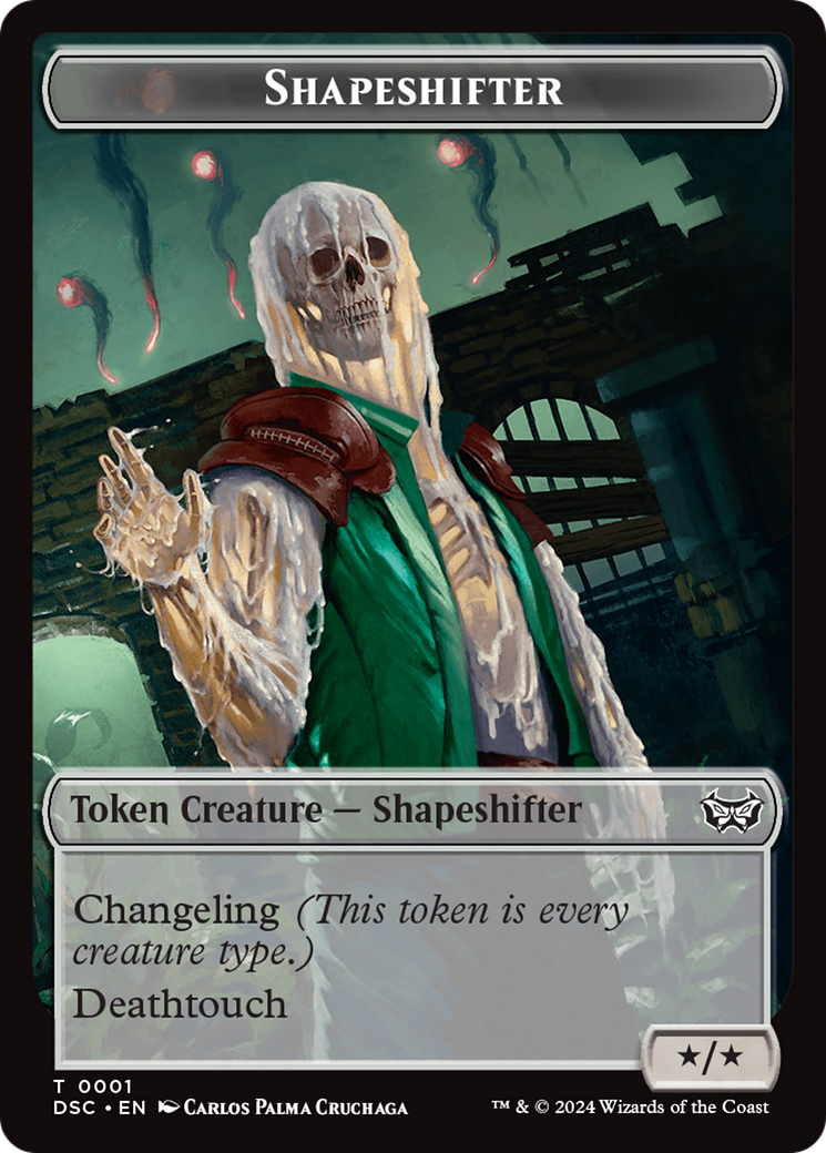 Image of Insect (0011) // Shapeshifter Double-Sided Token [Duskmourn: House of Horror Commander Tokens]