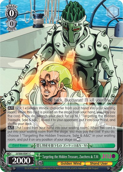 Image of Targeting the Hidden Treasure, Zucchero & T.M (JJ/S66-E041 C) [JoJo's Bizarre Adventure: Golden Wind]
