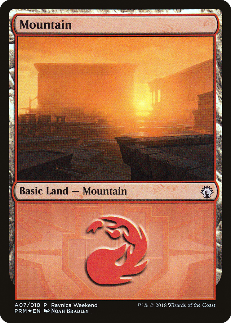 Image of Mountain (A07) [Ravnica Allegiance Ravnica Weekend]