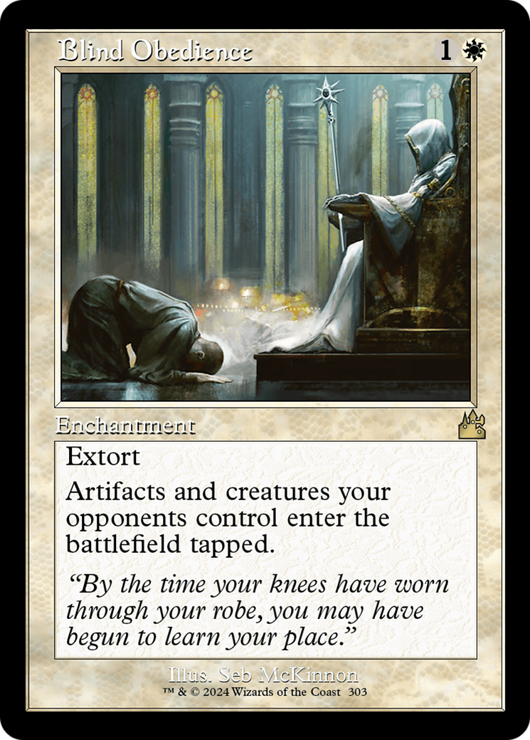Image of Blind Obedience (Retro Frame) [Ravnica Remastered]