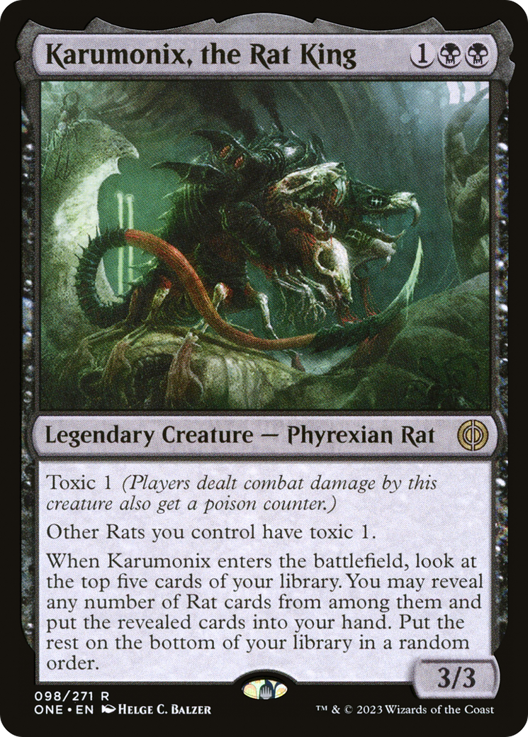 Image of Karumonix, the Rat King [Phyrexia: All Will Be One]