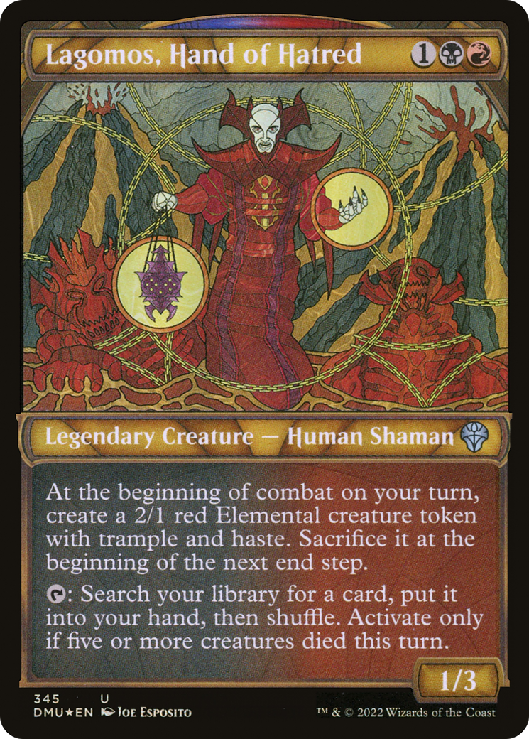 Image of Lagomos, Hand of Hatred (Showcase Textured) [Dominaria United]