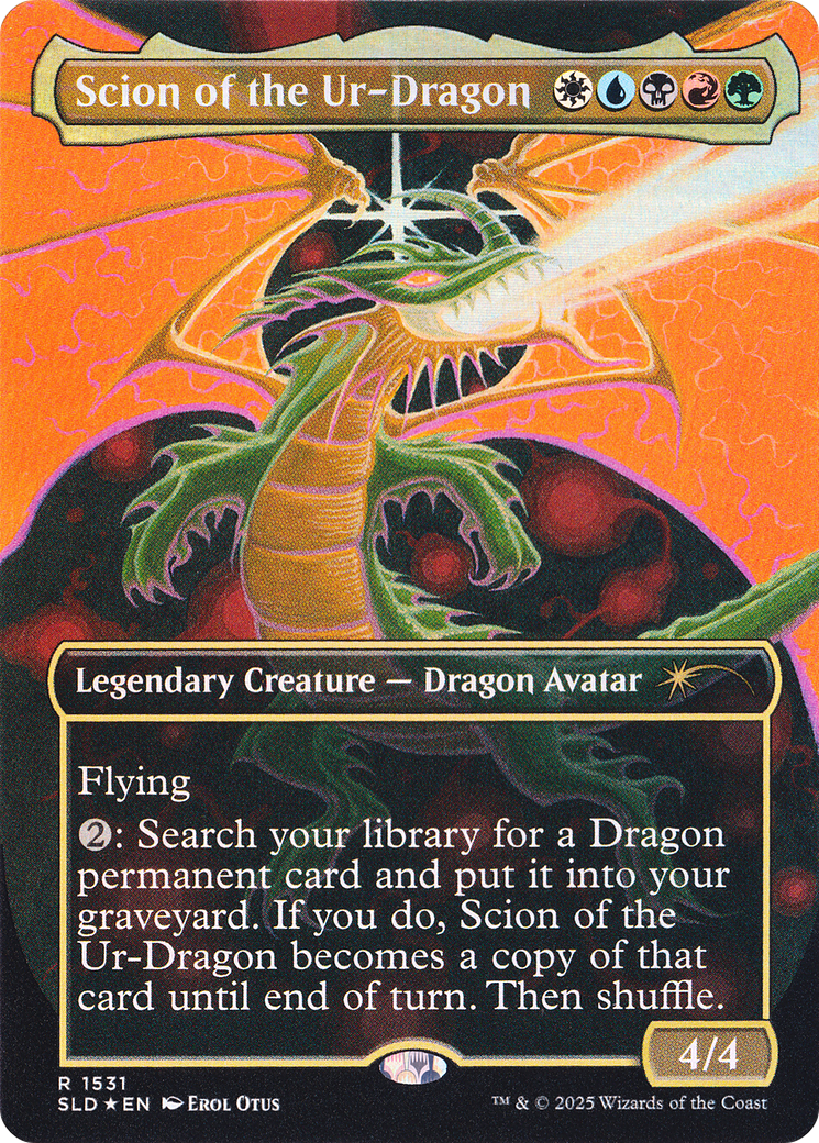 Image of Scion of the Ur-Dragon (Rainbow Foil) [Secret Lair Drop Series]