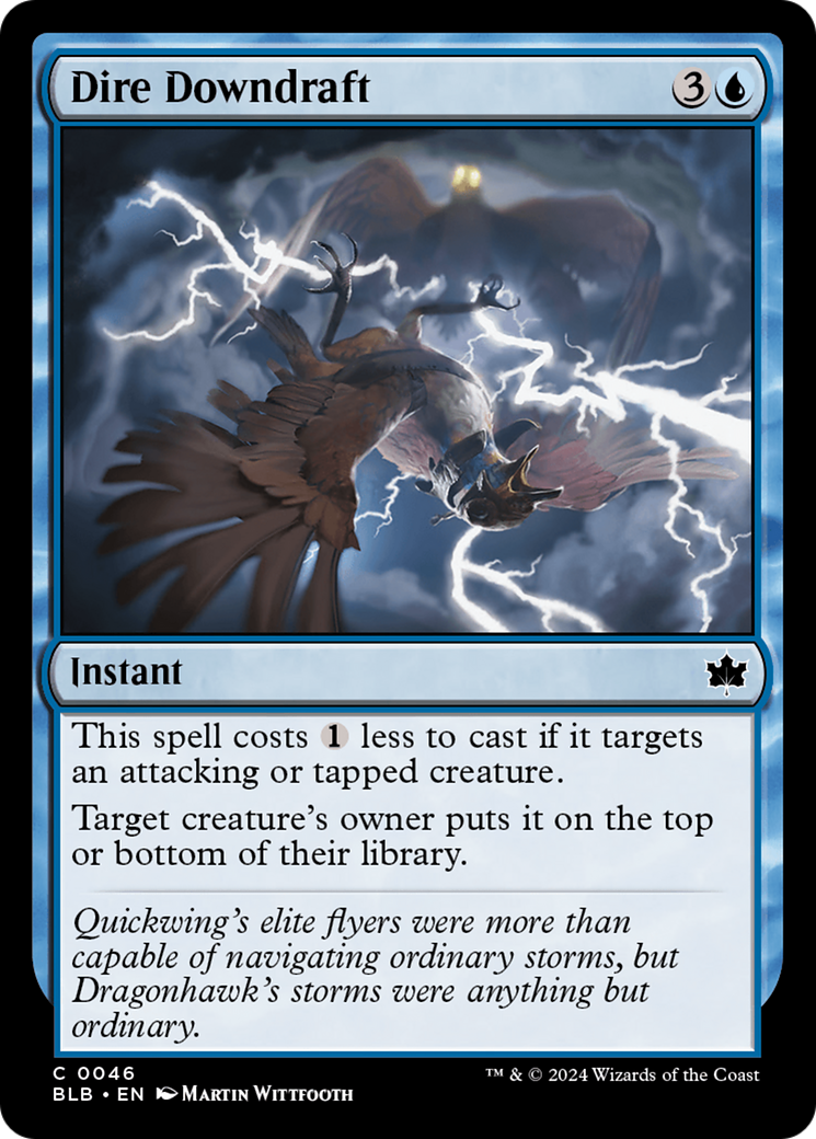 Image of Dire Downdraft [Bloomburrow]