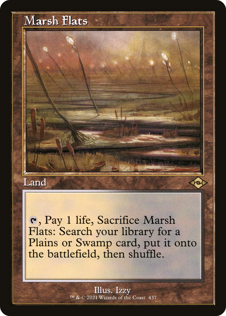Image of Marsh Flats (Retro Frame) (MH2-437) - Modern Horizons 2 Etched Foil