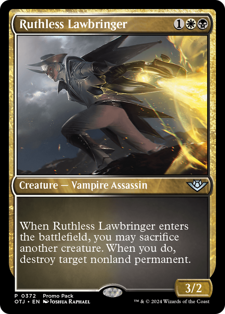 Image of Ruthless Lawbringer (Promo Pack) [Outlaws of Thunder Junction Promos]