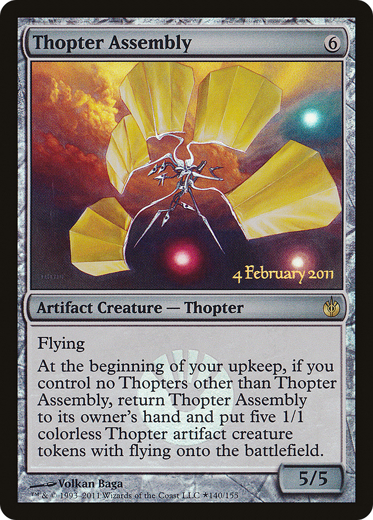 Image of Thopter Assembly [Mirrodin Besieged Prerelease Promos]