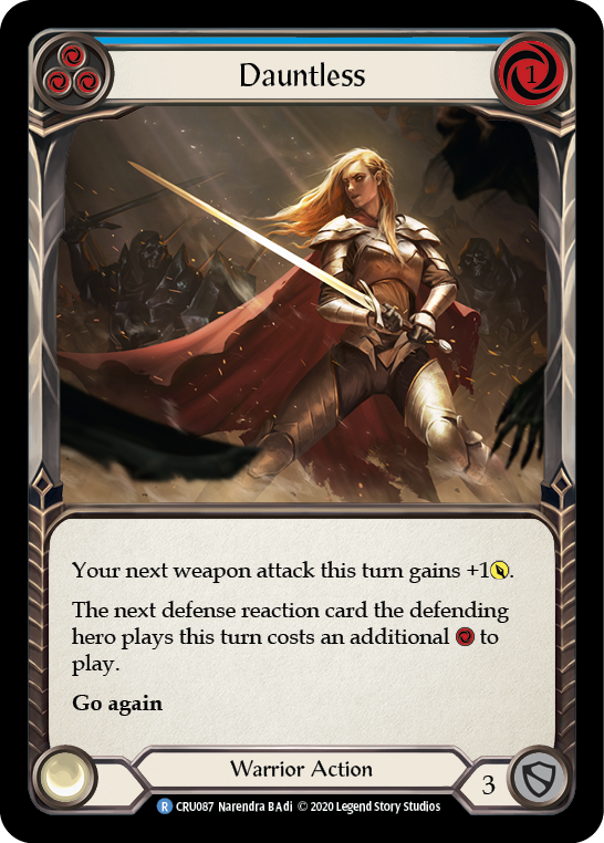 Image of Dauntless (Blue) [CRU087] (Crucible of War)  1st Edition Rainbow Foil