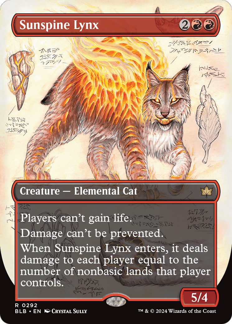 Image of Sunspine Lynx (Borderless) [Bloomburrow]