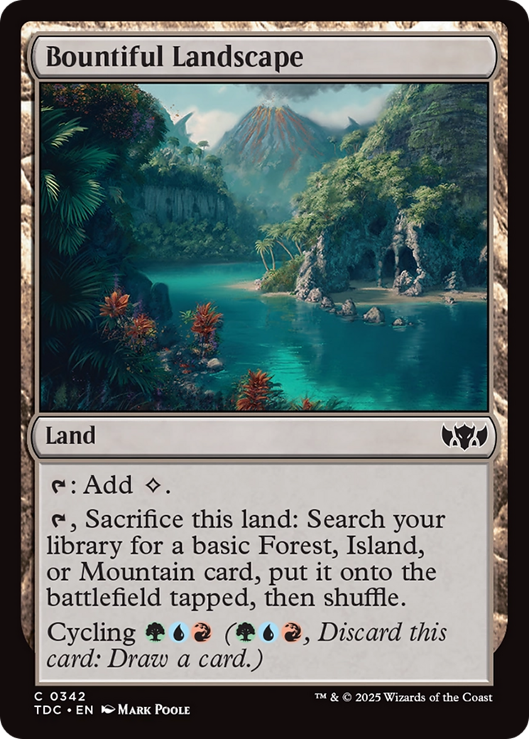 Image of Bountiful Landscape [Tarkir: Dragonstorm Commander]