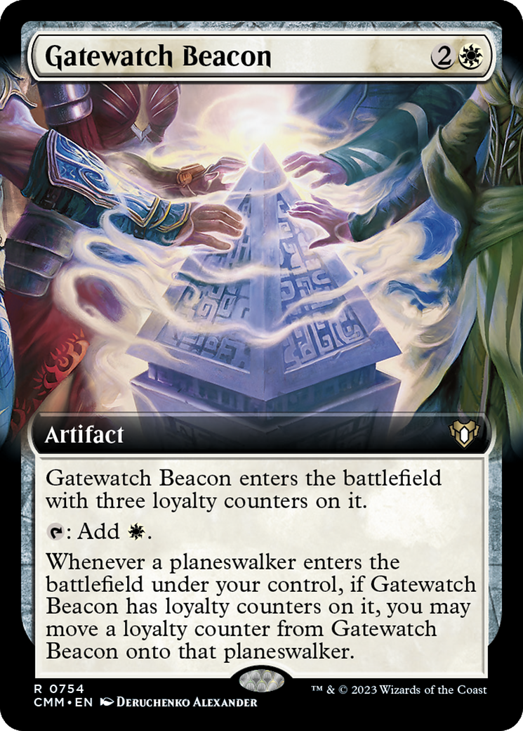 Image of Gatewatch Beacon (Extended Art) [Commander Masters]