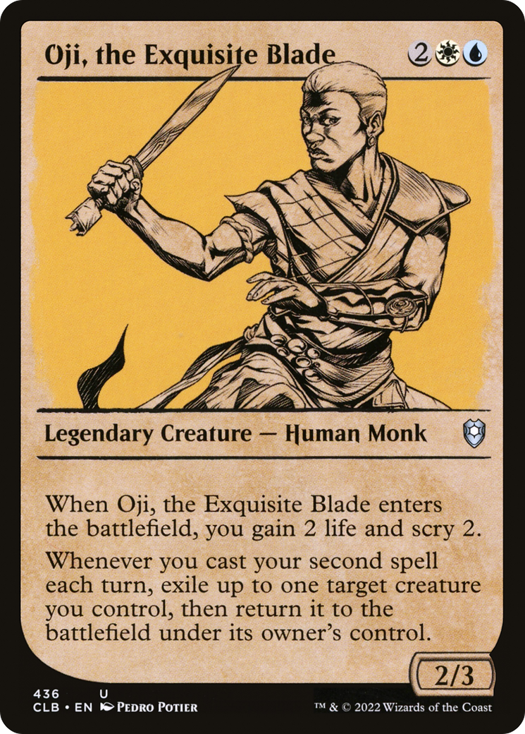 Image of Oji, the Exquisite Blade (Showcase) [Commander Legends: Battle for Baldur's Gate]