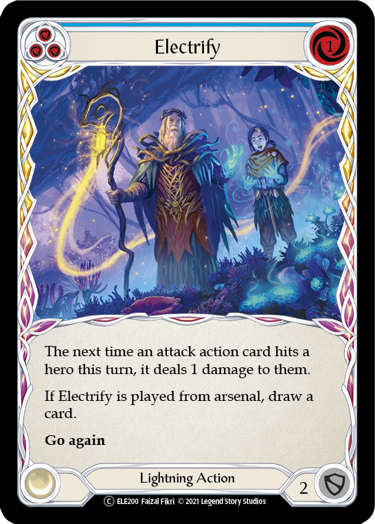 Image of Electrify (Blue) [U-ELE200] (Tales of Aria Unlimited)  Unlimited Rainbow Foil