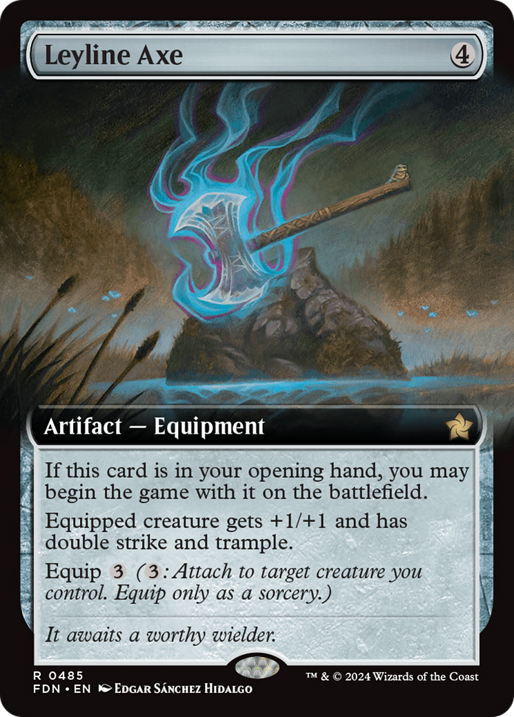 Image of Leyline Axe (Extended Art) [Foundations]