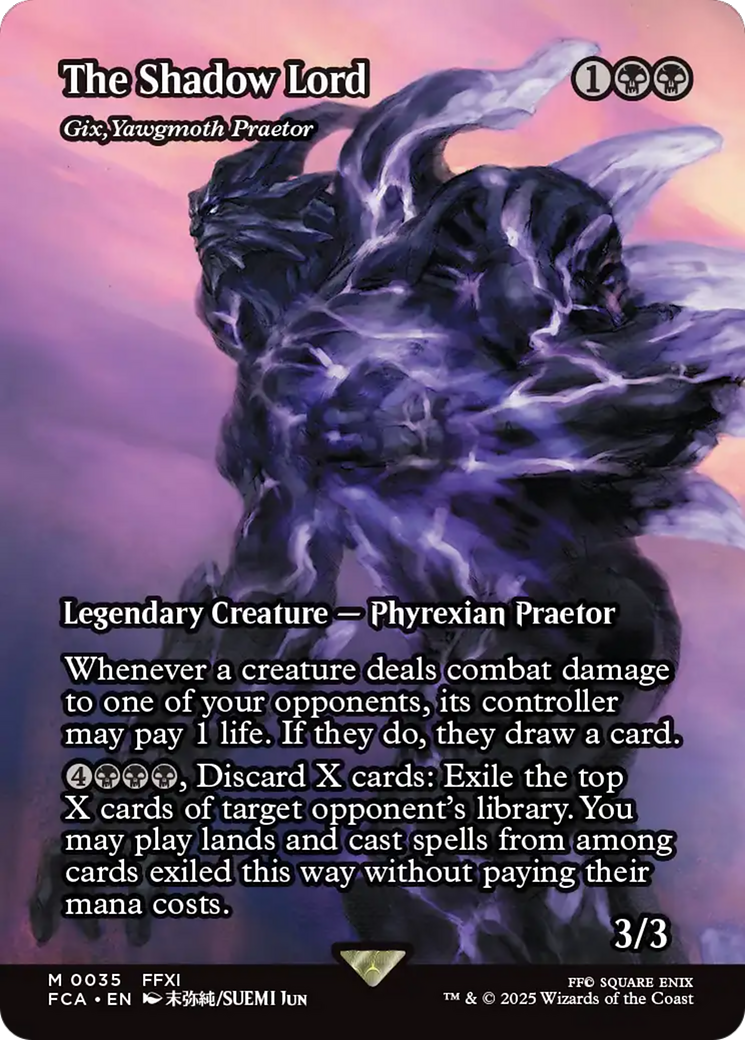 Image of The Shadow Lord - Gix, Yawgmoth Praetor (Showcase) [FINAL FANTASY : Through the Ages]