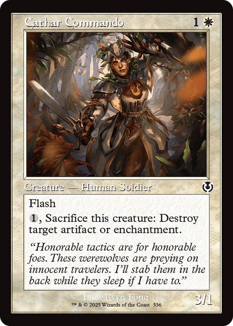 Image of Cathar Commando (Retro Frame) [Innistrad Remastered]