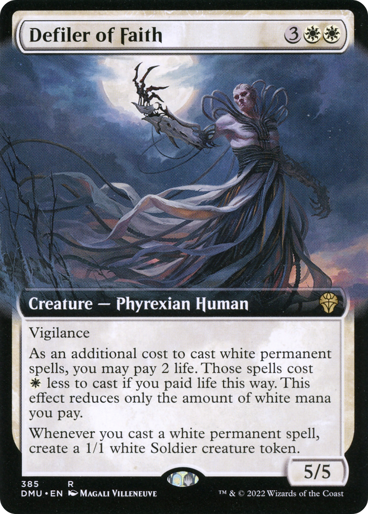 Image of Defiler of Faith (Extended Art) [Dominaria United]