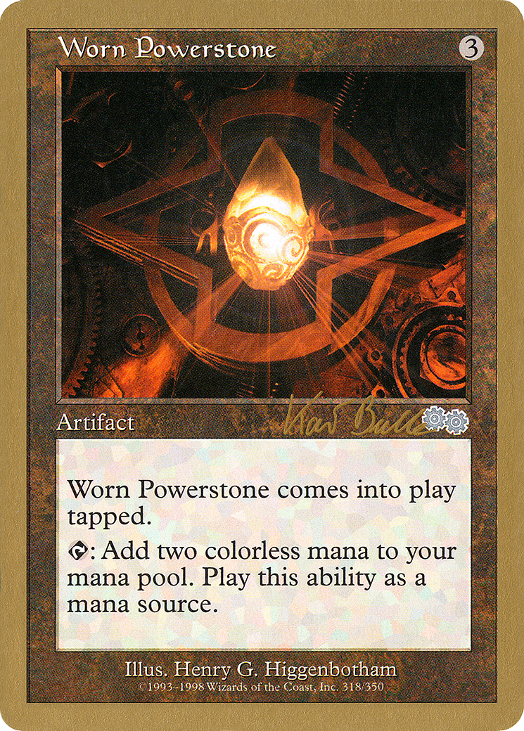Image of Worn Powerstone (Kai Budde) [World Championship Decks 1999]