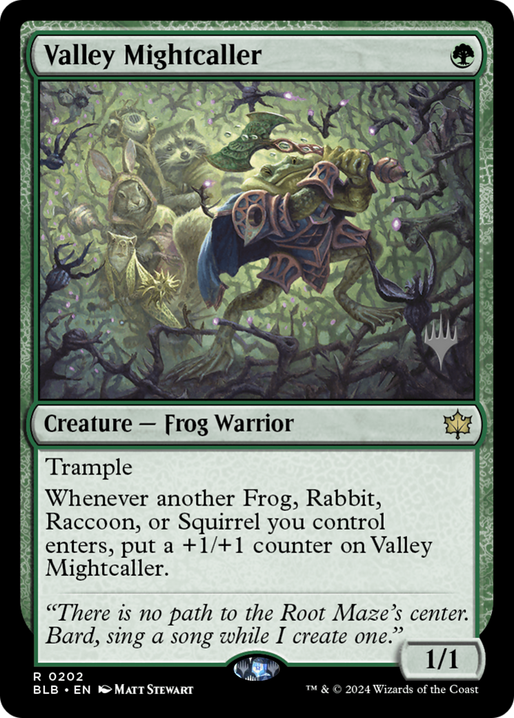 Image of Valley Mightcaller (Promo Pack) [Bloomburrow Promos]