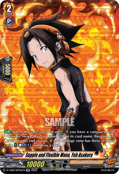 Image of Supple and Flexible Mana, Yoh Asakura (D-TB03/SP03EN) [Shaman King]