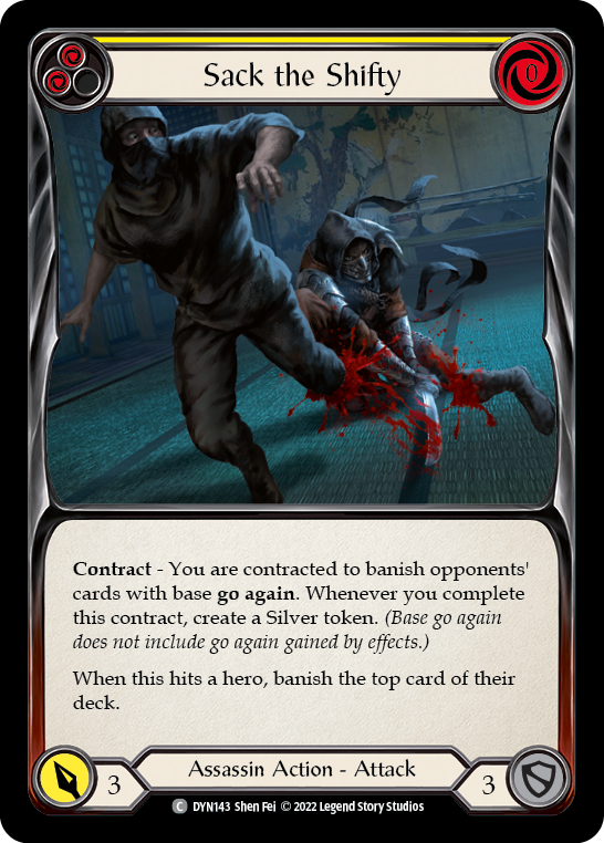 Image of Sack the Shifty (Yellow) [DYN143] (Dynasty)