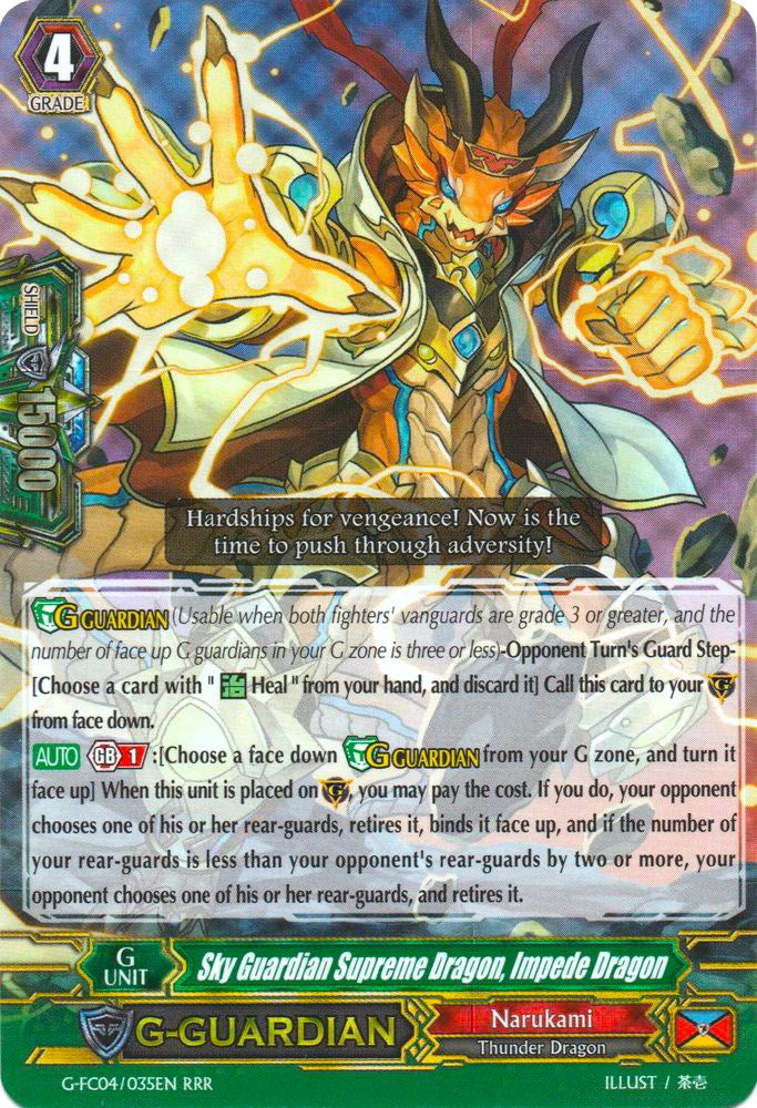 Image of Sky Guardian Supreme Dragon, Impede Dragon (G-FC04/035EN) [Fighters Collection 2017]