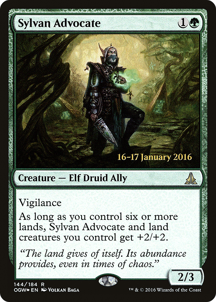 Image of Sylvan Advocate [Oath of the Gatewatch Prerelease Promos]