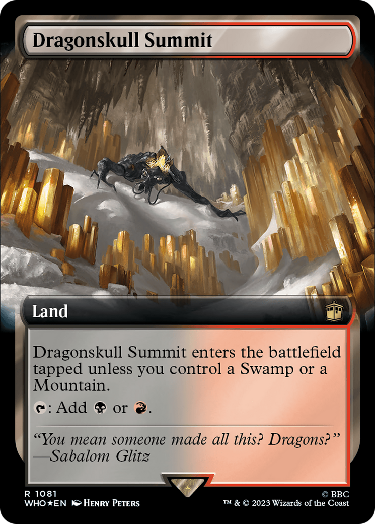 Image of Dragonskull Summit (Extended Art) (Surge Foil) [Doctor Who]