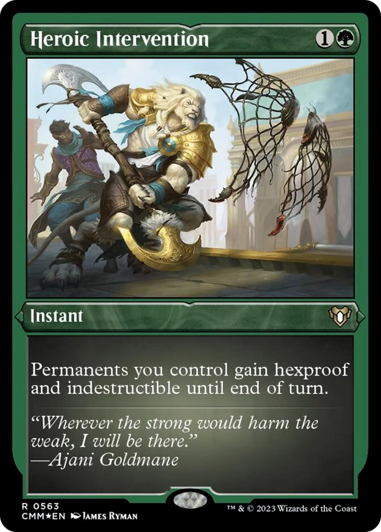 Image of Heroic Intervention (Foil Etched) [Commander Masters]