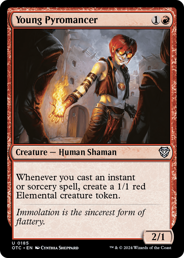 Image of Young Pyromancer [Outlaws of Thunder Junction Commander]