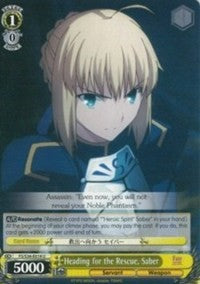 Image of Heading for the Rescue, Saber (FS/S34-E014 U) [Fate/Stay Night [Unlimited Blade Works]]