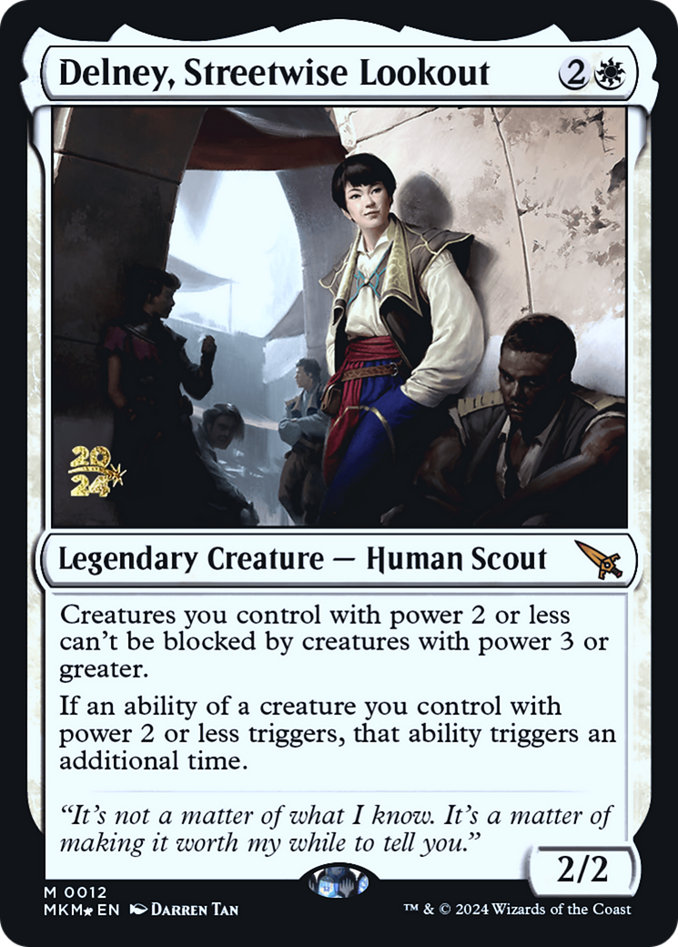 Image of Delney, Streetwise Lookout [Murders at Karlov Manor Prerelease Promos]