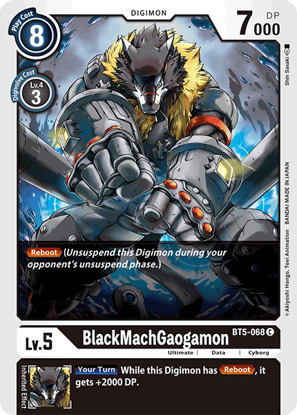 Image of BlackMachGaogamon [BT5-068] [Battle of Omni]