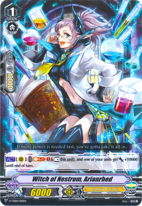 Image of Witch of Nostrum, Arianrhod (V-TD04/010EN) [Ren Suzugamori]