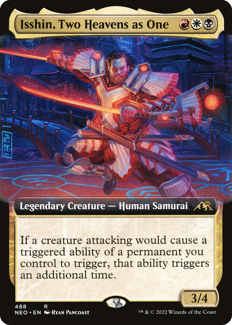 Image of Isshin, Two Heavens as One (Extended Art) [Kamigawa: Neon Dynasty]