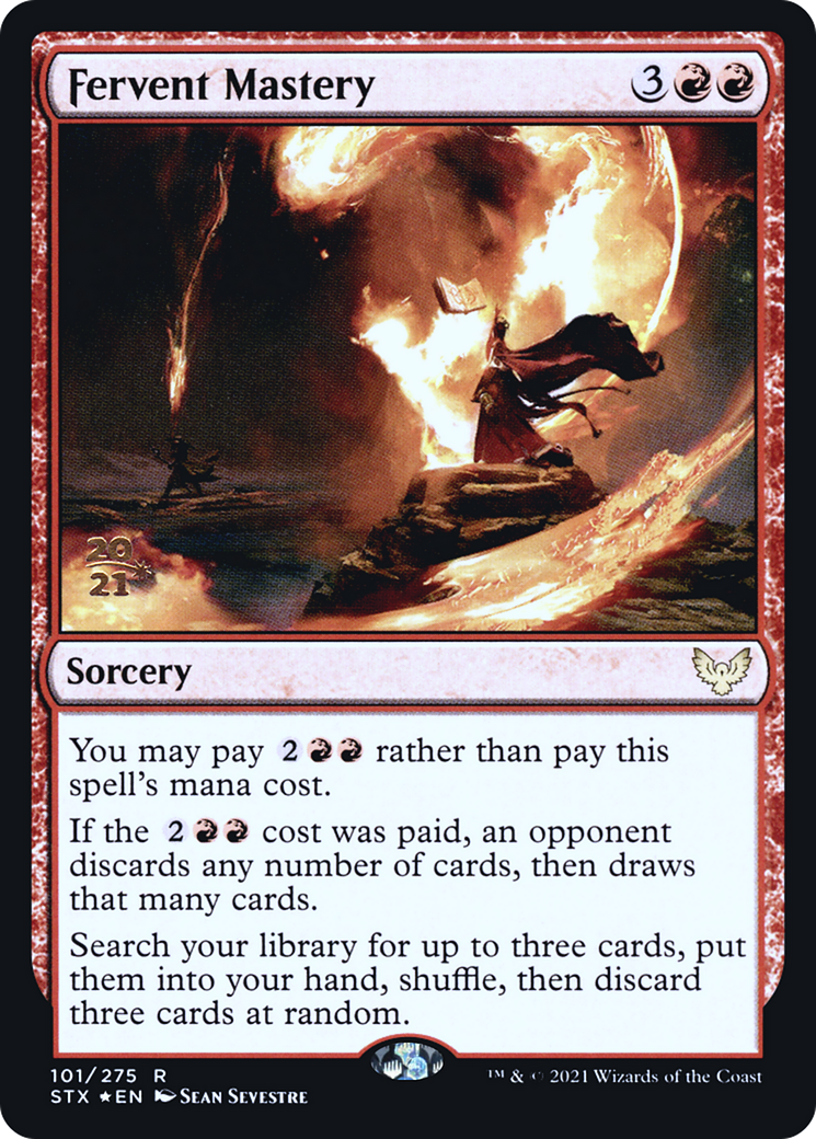 Image of Fervent Mastery [Strixhaven: School of Mages Prerelease Promos]