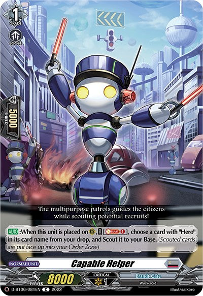 Image of Capable Helper (D-BT06/081EN) [Blazing Dragon Reborn]