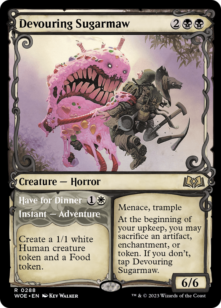 Image of Devouring Sugarmaw // Have For Dinner (Showcase) [Wilds of Eldraine]