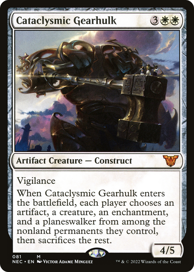Image of Cataclysmic Gearhulk [Kamigawa: Neon Dynasty Commander]