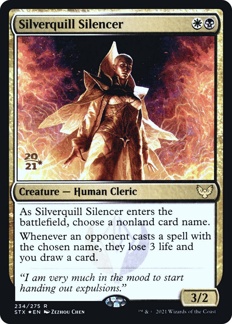 Image of Silverquill Silencer [Strixhaven: School of Mages Prerelease Promos]