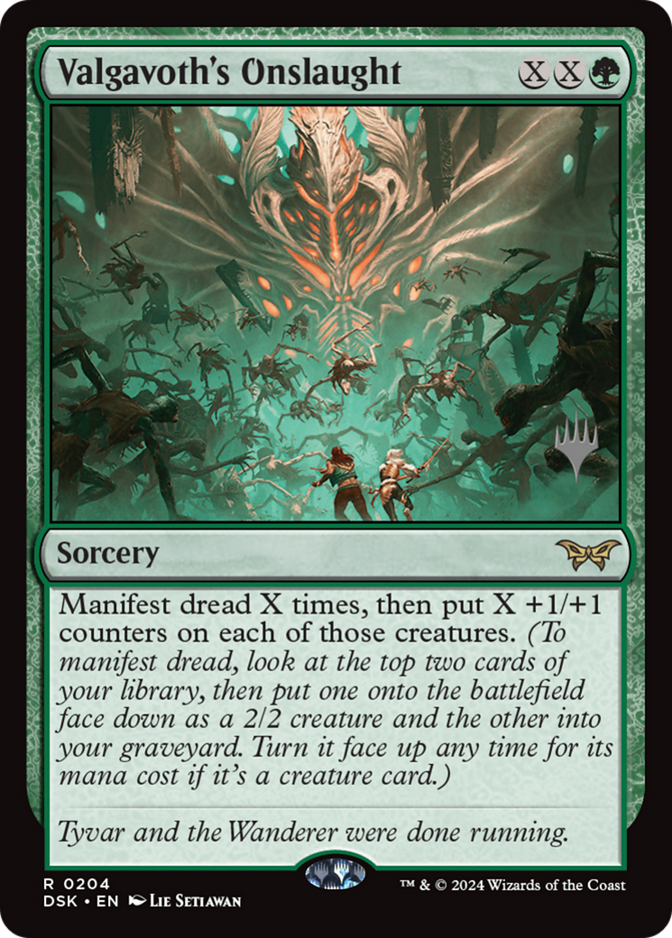 Image of Valgavoth's Onslaught (Promo Pack) [Duskmourn: House of Horror Promos]
