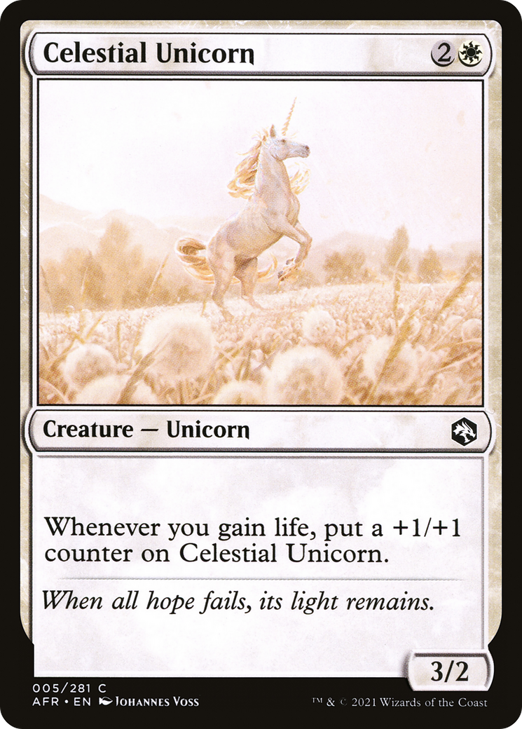 Image of Celestial Unicorn [Dungeons & Dragons: Adventures in the Forgotten Realms]