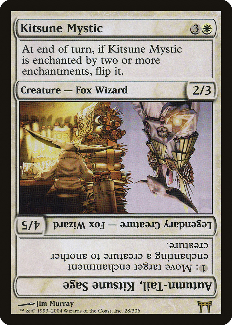Image of Kitsune Mystic // Autumn-Tail, Kitsune Sage [Champions of Kamigawa]
