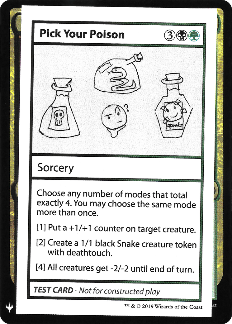 Image of Pick Your Poison [Mystery Booster Playtest Cards]