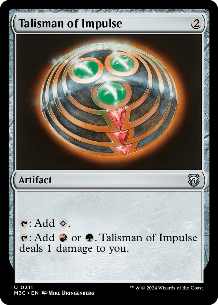 Image of Talisman of Impulse [Modern Horizons 3 Commander]