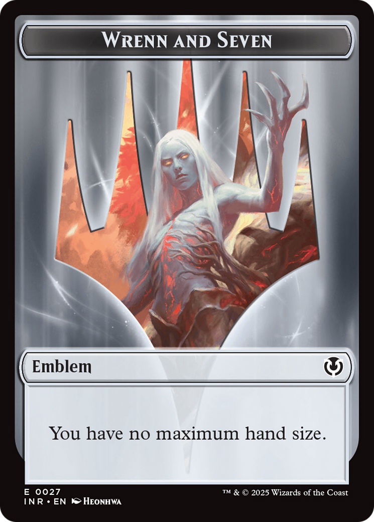 Image of Treefolk // Emblem - Wrenn and Seven Double-Sided Token [Innistrad Remastered Tokens]